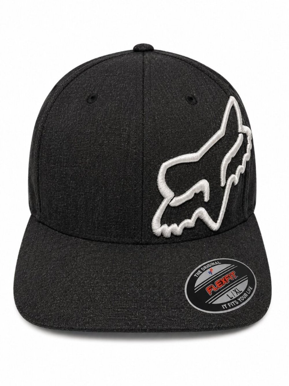 Fox Racing Fox Head Select Flexfit Hat Black Charcoal L/XL NEW